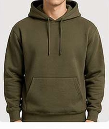 Model wearing a Cotton Fleece Hoodie