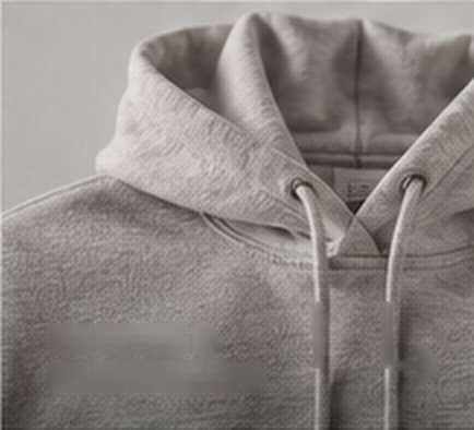 Grey marl hoodie with drawcords